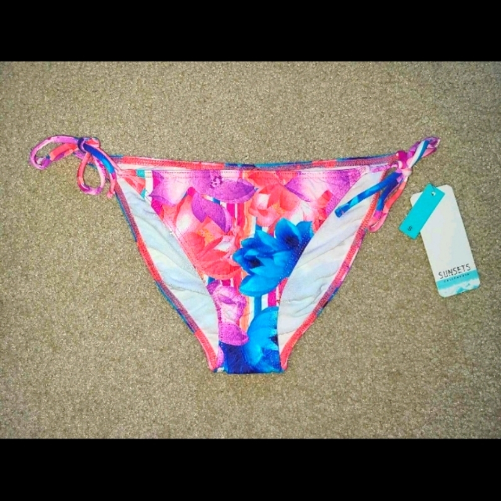 NEW Sunset bikini bottom,  size small